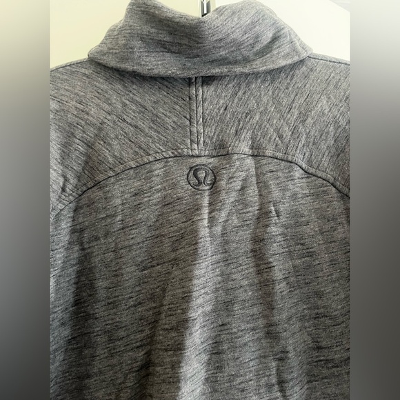 Lululemon To You Tunic Mock Neck Turtleneck Sweatshirt Heathered Grey 8 - Picture 7 of 8